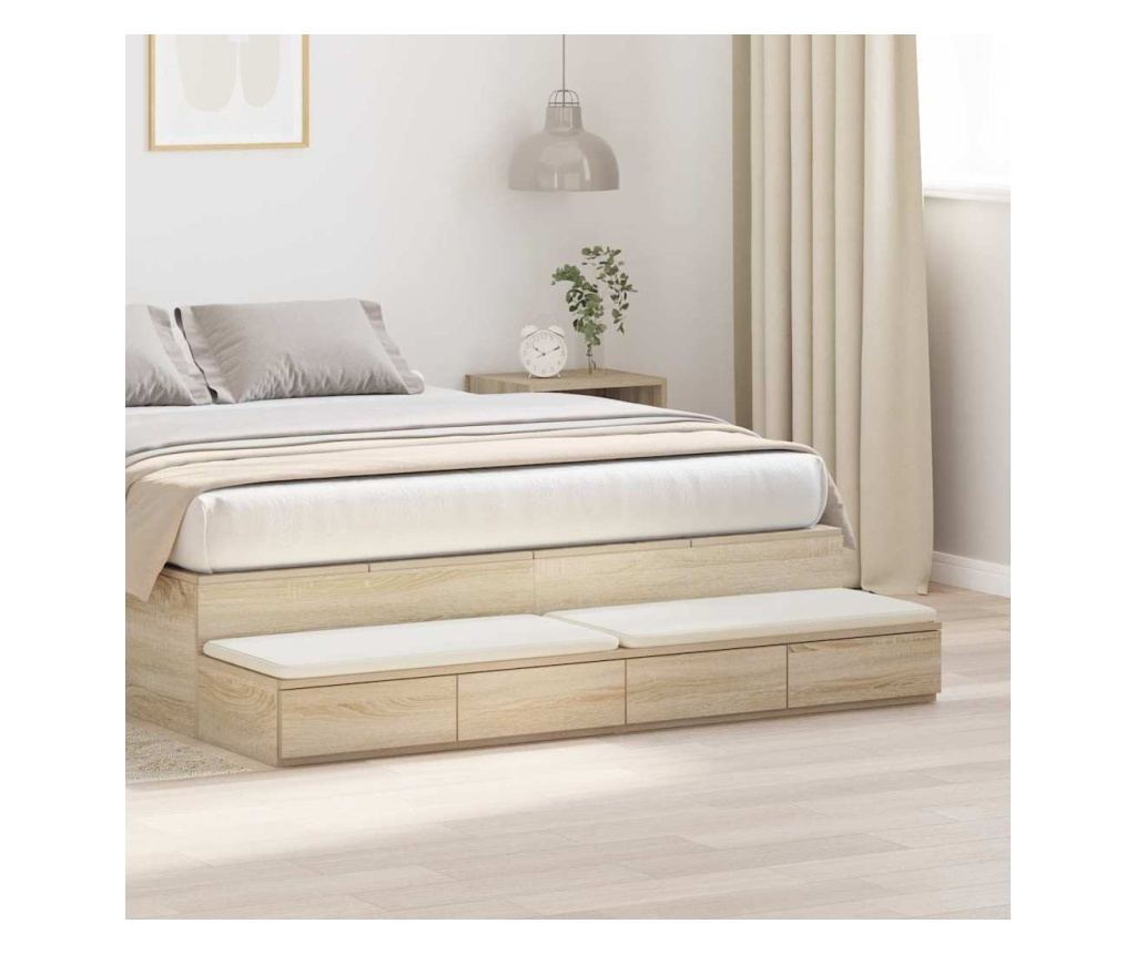 Ladica za krevet Sonoma Oak 135 x 36.5 x 16.5 cm - 2