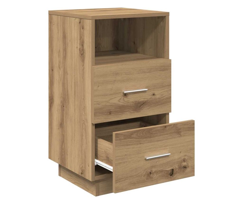 Noćni ormarić s 2 ladice Artisan Oak 36x36x68 cm - 5