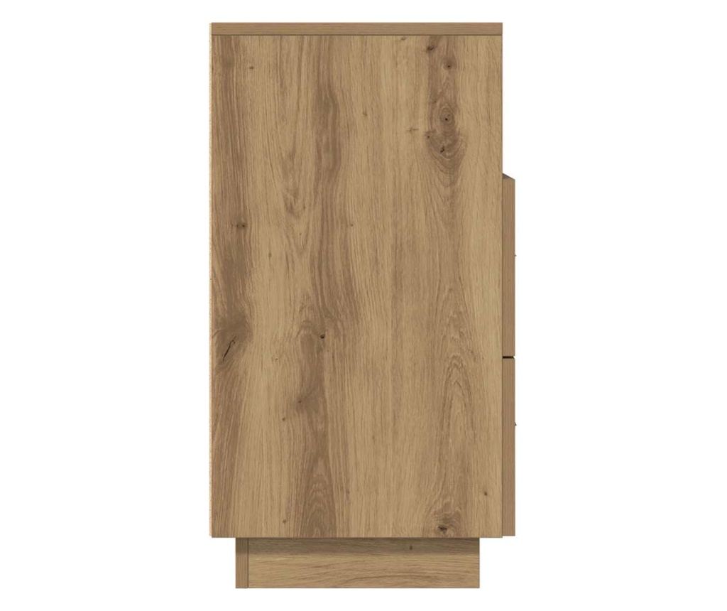 Noćni ormarić s 2 ladice Artisan Oak 36x36x68 cm - 6