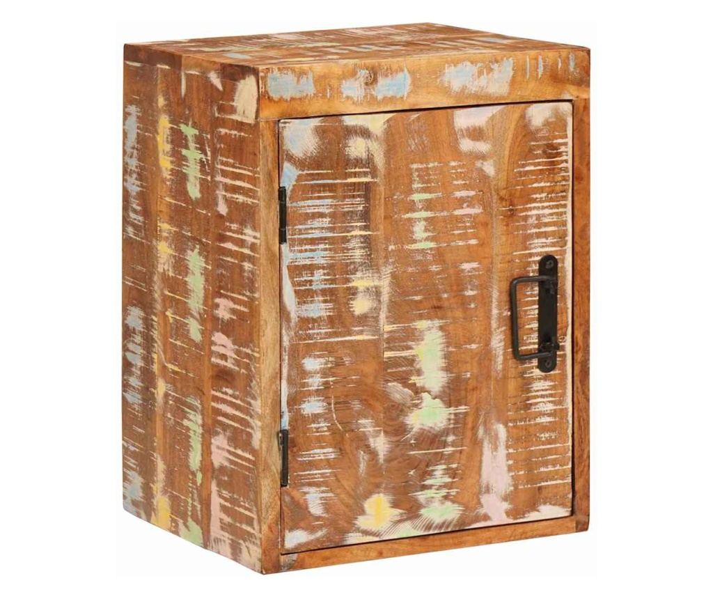 Noćni ormarić 2 kom smeđi 35x33x48 cm masivno reciklirano drvo - 3