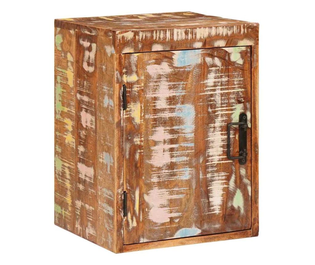 Noćni ormarić 2 kom smeđi 35x33x48 cm masivno reciklirano drvo - 5