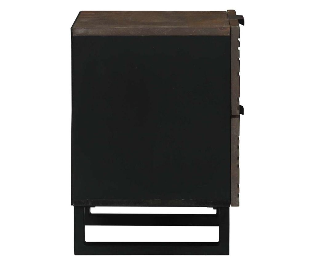 Noćni ormarić Chestnut 40 x 33 x 46 cm od punog drveta manga - 8