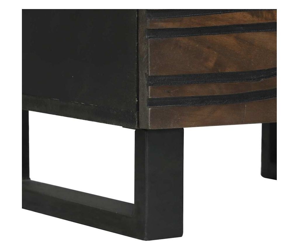 Noćni ormarić Chestnut 40 x 33 x 46 cm od punog drveta manga - 16