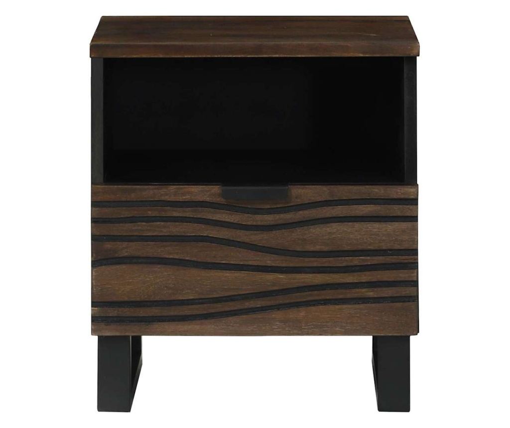 Noćni ormarić Chestnut, 40 x 33 x 46 cm, masivno drvo manga - 3