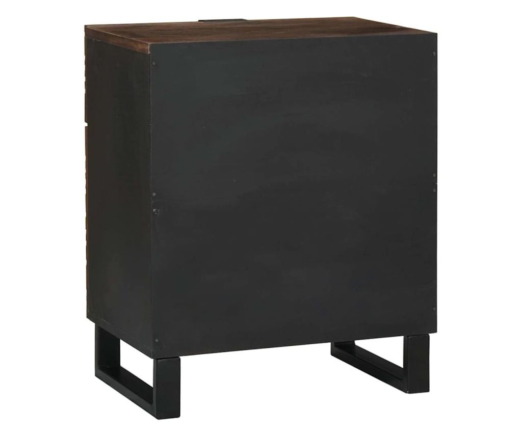 Noćni ormarić Chestnut 50 X 33 X 60 Cm od punog drveta manga - 5