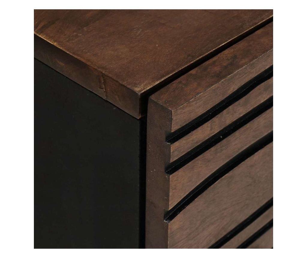 Noćni ormarić Chestnut 50 X 33 X 60 Cm od punog drveta manga - 6