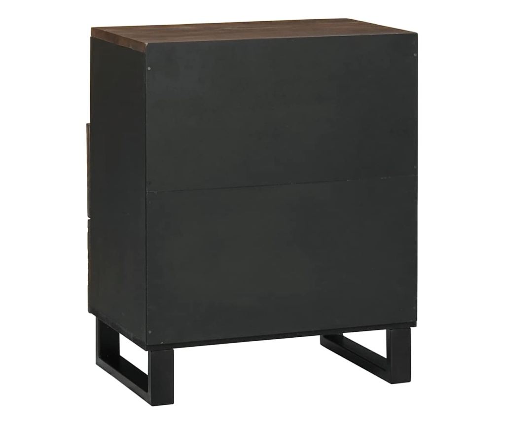 Noćni ormarić Chestnut 50 X 33 X 60 Cm od punog drveta manga - 5