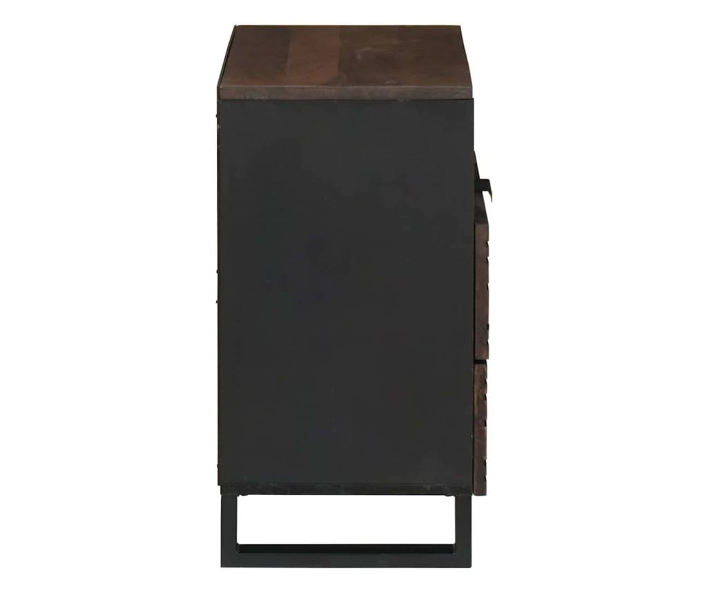 Noćni ormarić Chestnut 50 x 33 x 60 cm od punog drva manga - 4