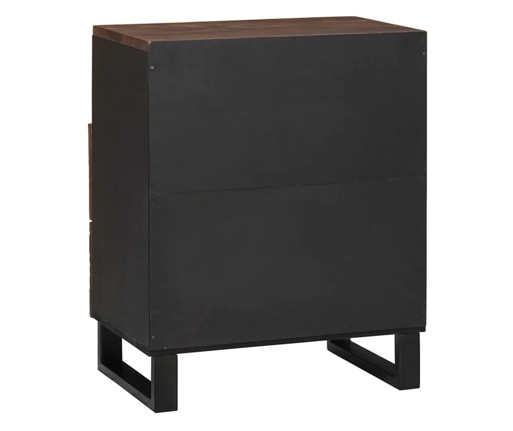 Noćni ormarić Chestnut 50 x 33 x 60 cm od punog drva manga - 5