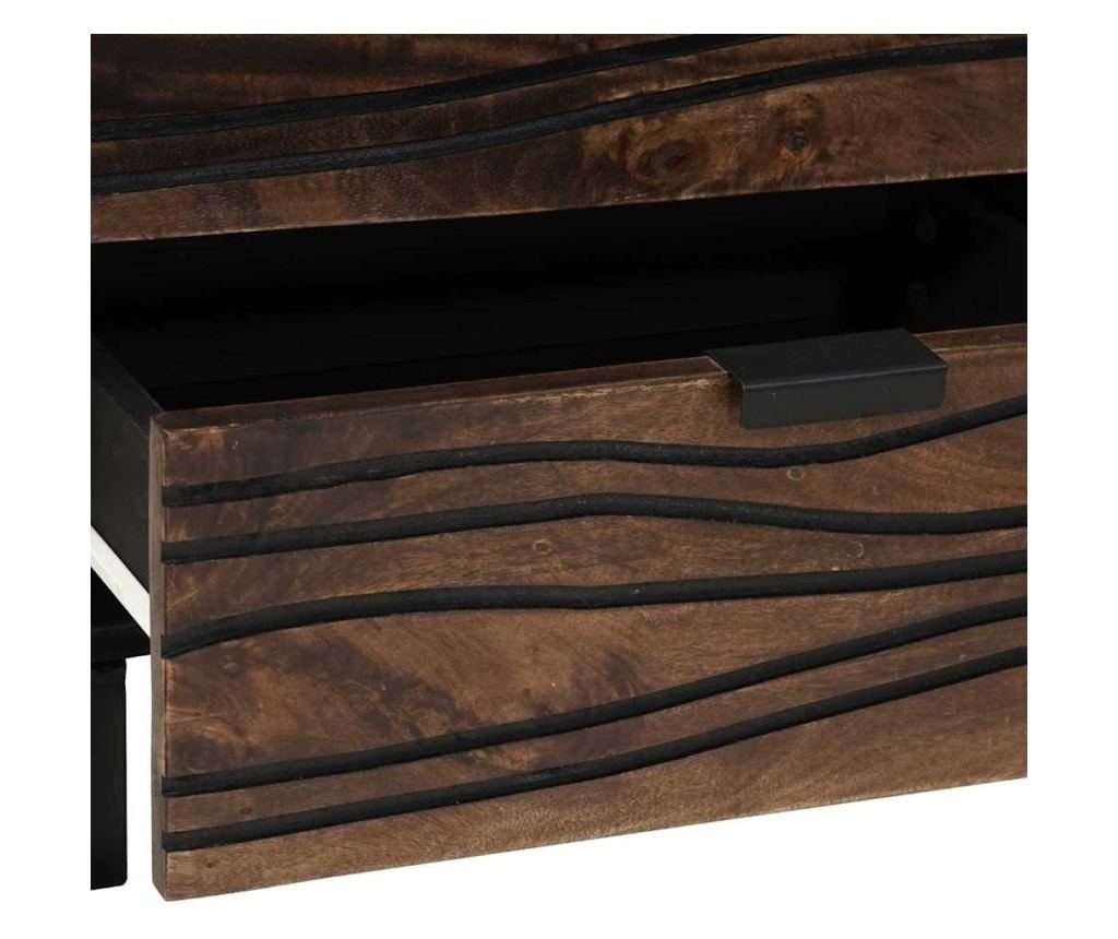 Noćni ormarić Chestnut 50 x 33 x 60 cm od punog drva manga - 8