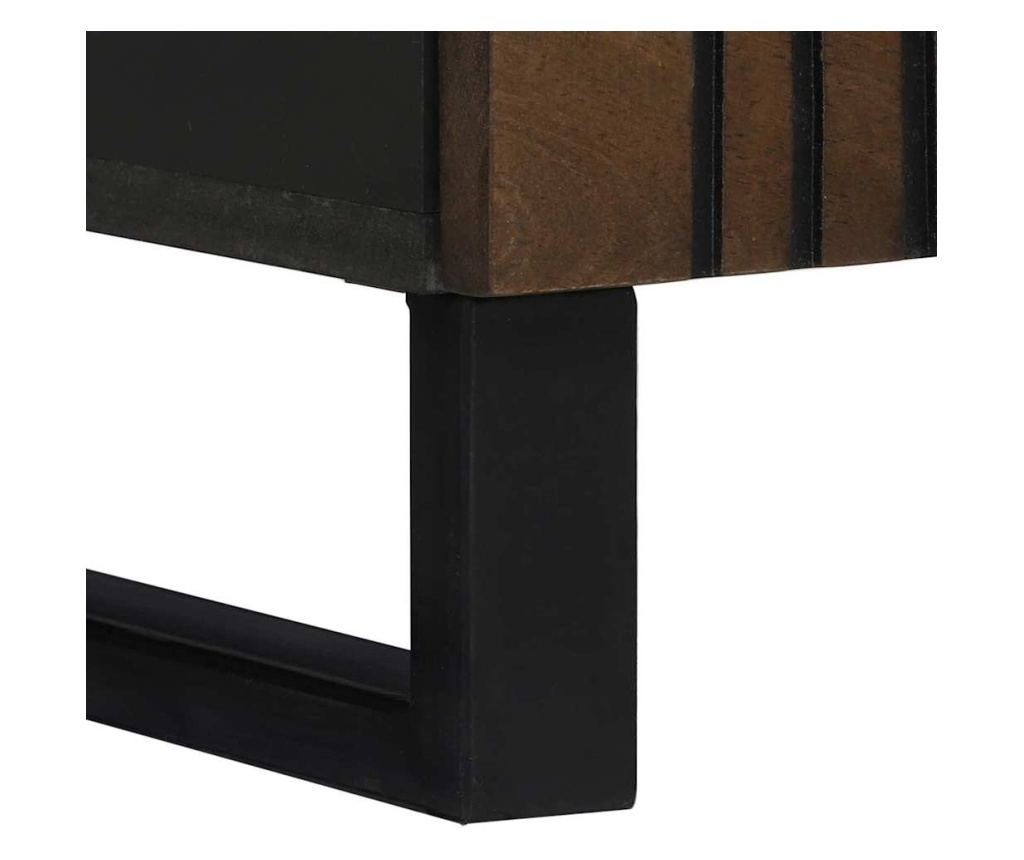 Noćni ormarić Chestnut 50 x 33 x 60 cm od punog drveta manga - 8