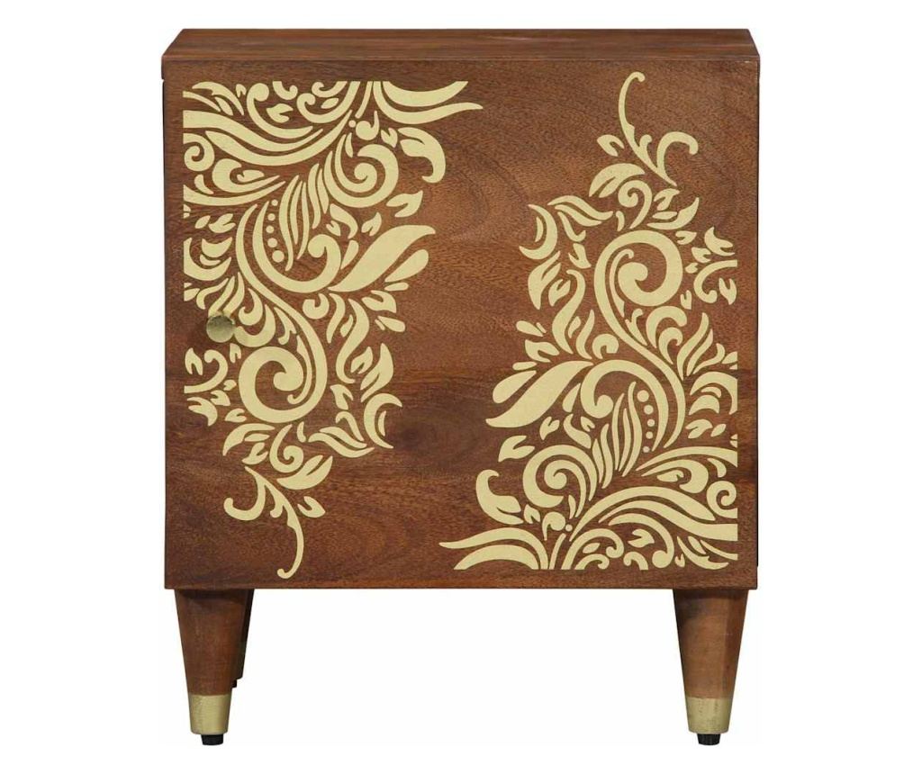 Noćni ormarić Honey Brown 40 x 33 x 46 cm od punog drva manga - 3