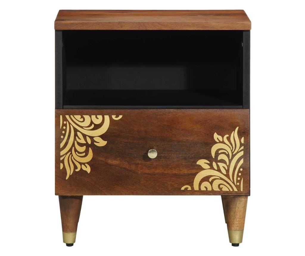 Noćni ormarić s ladicom 2 komada boja meda 40 x 33 x 46 cm - 4