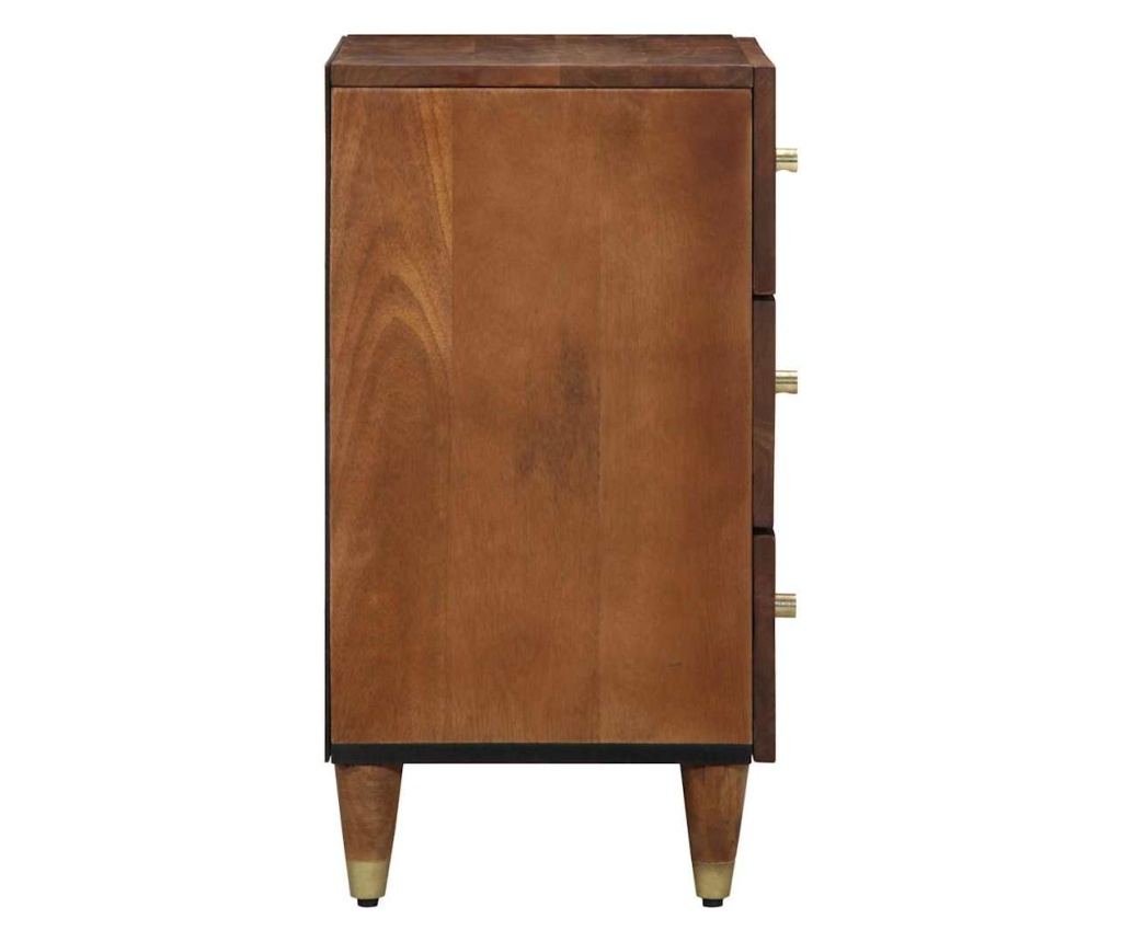 Noćni ormarić Honey Brown 50 x 33 x 62 cm od punog drva manga - 4
