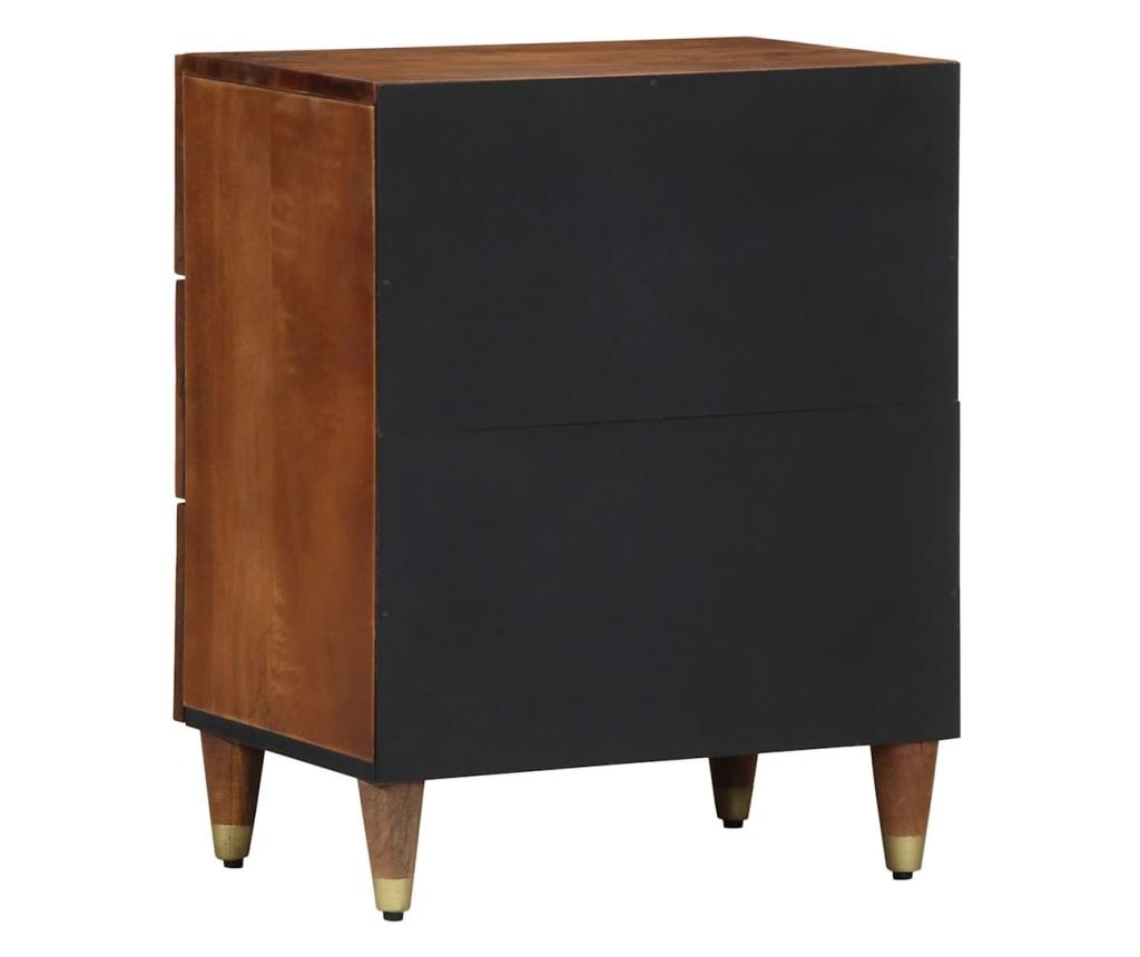 Noćni ormarić Honey Brown 50 x 33 x 62 cm od punog drva manga - 5