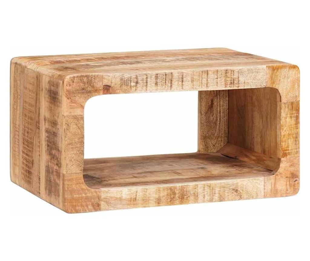 Noćni ormarić 45 x 30 x 24 cm od punog drveta manga - 4