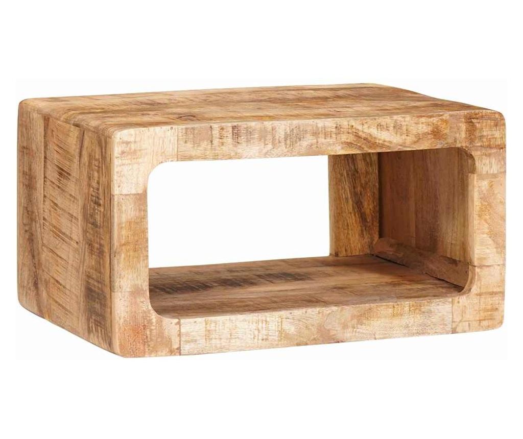 Noćni ormarić 45 x 30 x 24 cm od punog drveta manga - 3
