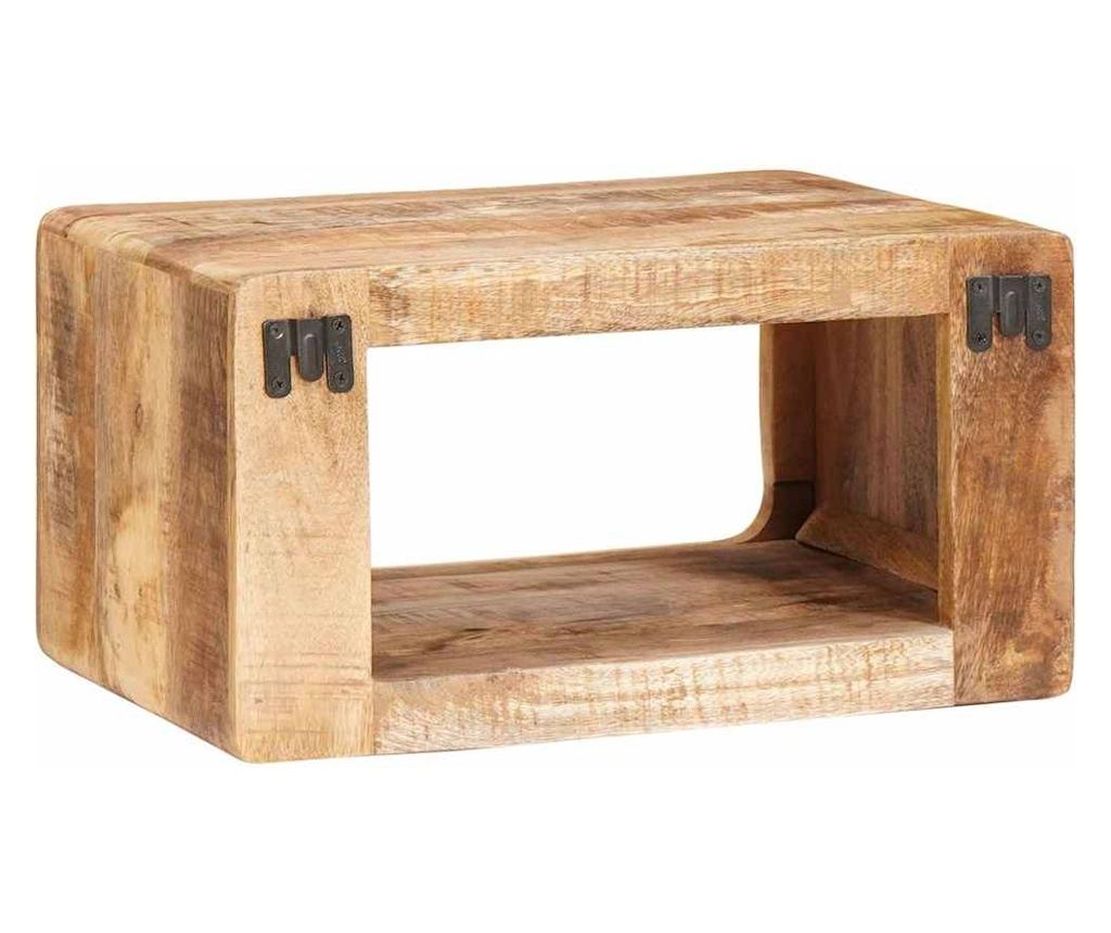 Noćni ormarić 45 x 30 x 24 cm od punog drveta manga - 7