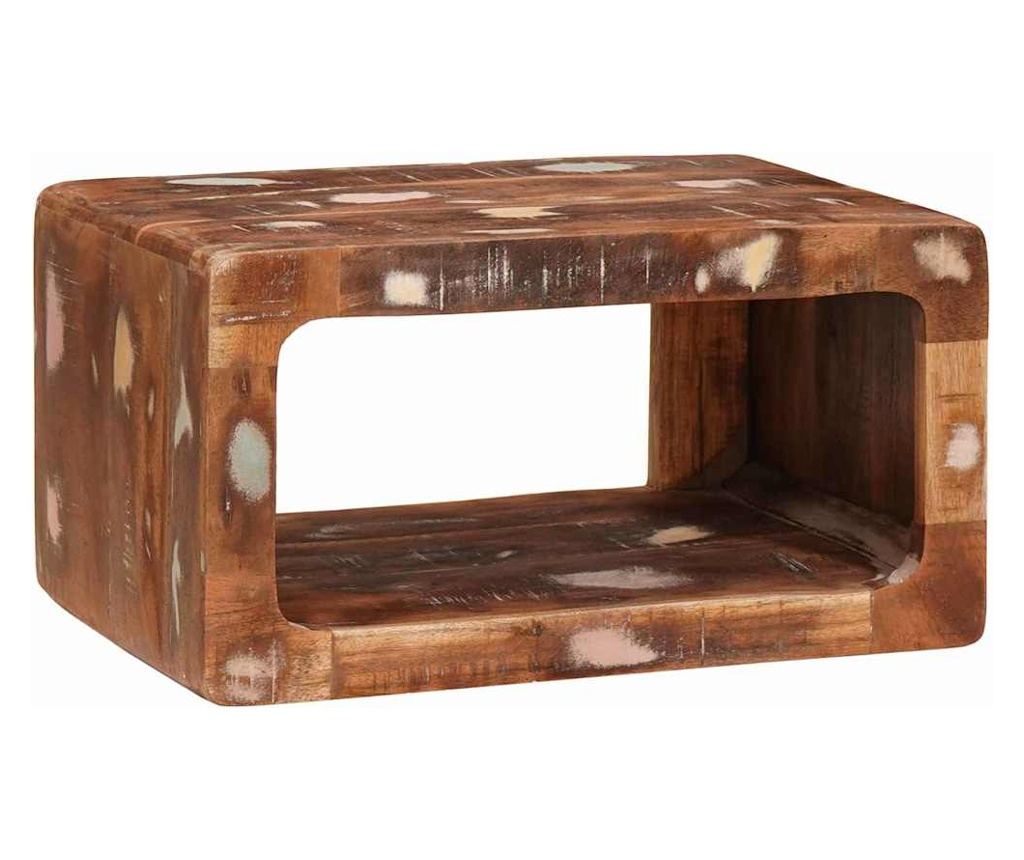 Noćni ormarić 45 x 30 x 24 cm od masivnog recikliranog drva - 3