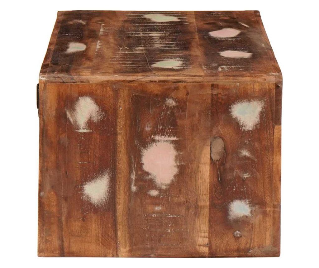 Noćni ormarić 45 x 30 x 24 cm od masivnog recikliranog drva - 7