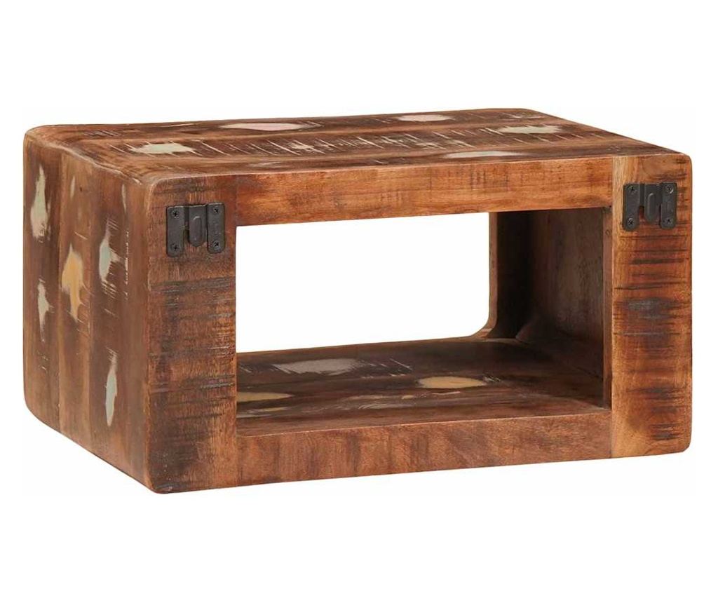 Noćni ormarić 45 x 30 x 24 cm od masivnog recikliranog drva - 9