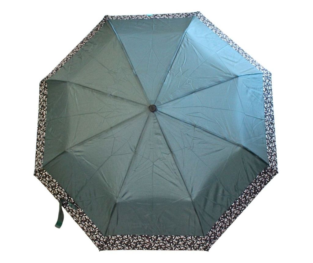 Umbrelă mini Perletti verde model floricele - 2