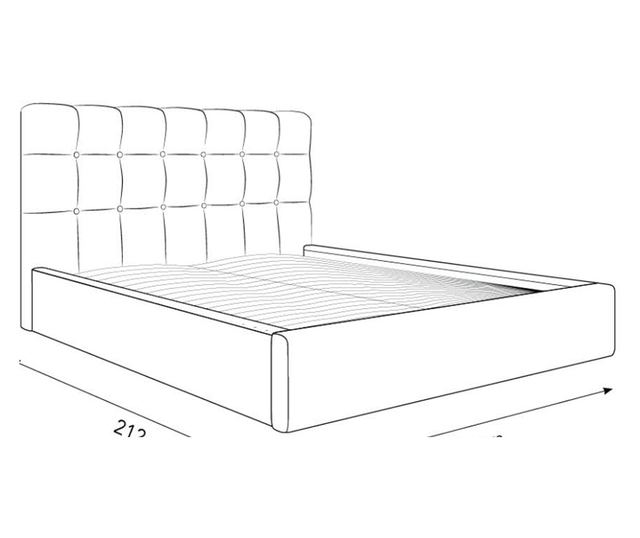 Łóżko Micadoni Home Phaedra, beżowe