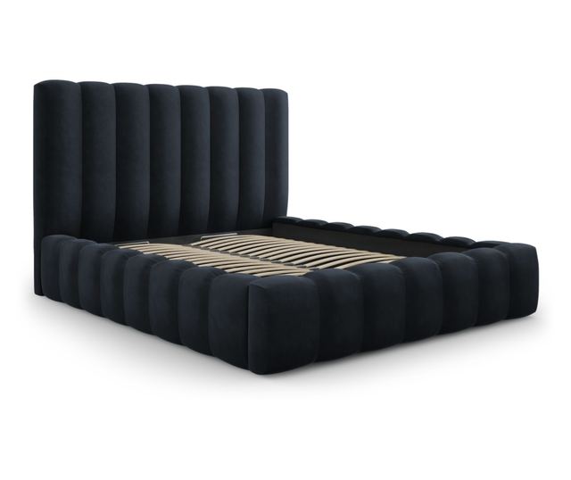 Łóżko Micadoni Home, Kelp, Ciemnoniebieski