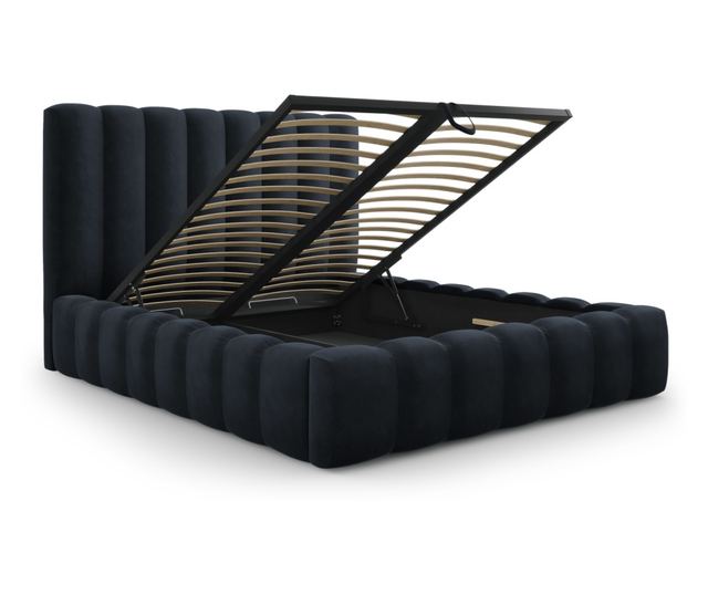 Łóżko Micadoni Home, Kelp, Ciemnoniebieski