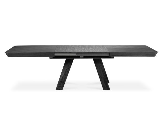 Разтегателна маса за хранене Windsor & Co, Njal, цвят черен дъб