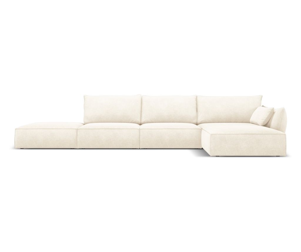 Sarokülőgarnitúra Mazzini 840211, Vanda, világosbézs, 85x171x364 cm - 2