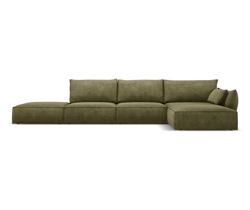 Sarokülőgarnitúra Mazzini 840211, Vanda, Zöld, 85x171x364 cm - 2