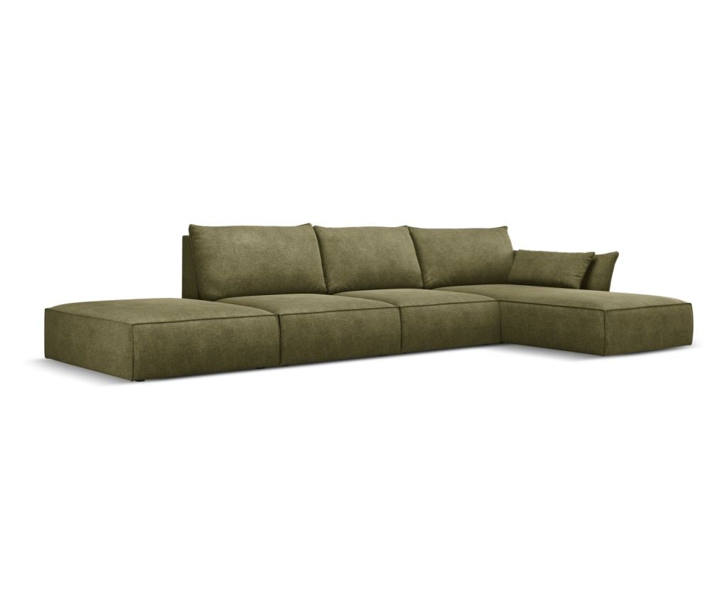 Sarokülőgarnitúra Mazzini 840211, Vanda, Zöld, 85x171x364 cm - 3