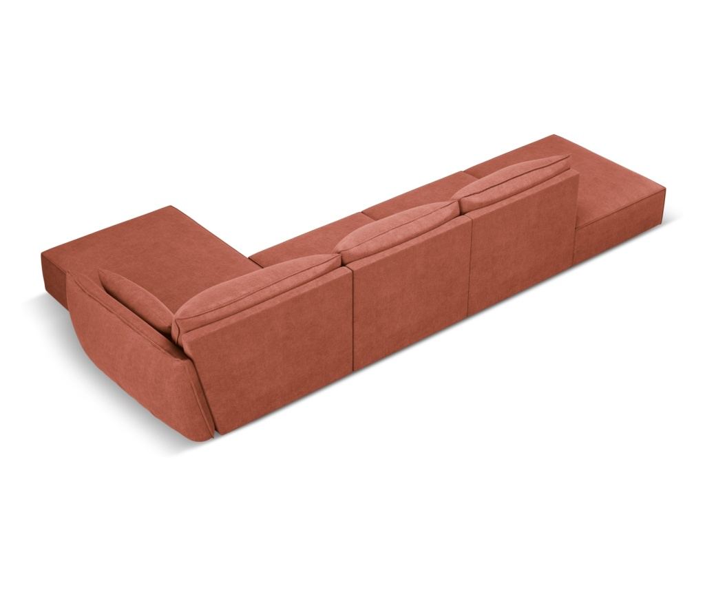 Sarokkanapé Mazzini 840211, Vanda, Terracotta, 85x171x364 cm - 4