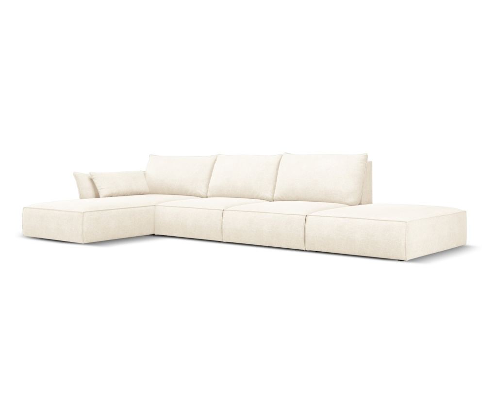 Sarokülőgarnitúra Mazzini 840211, Vanda, világosbézs, 85x171x364 cm - 3