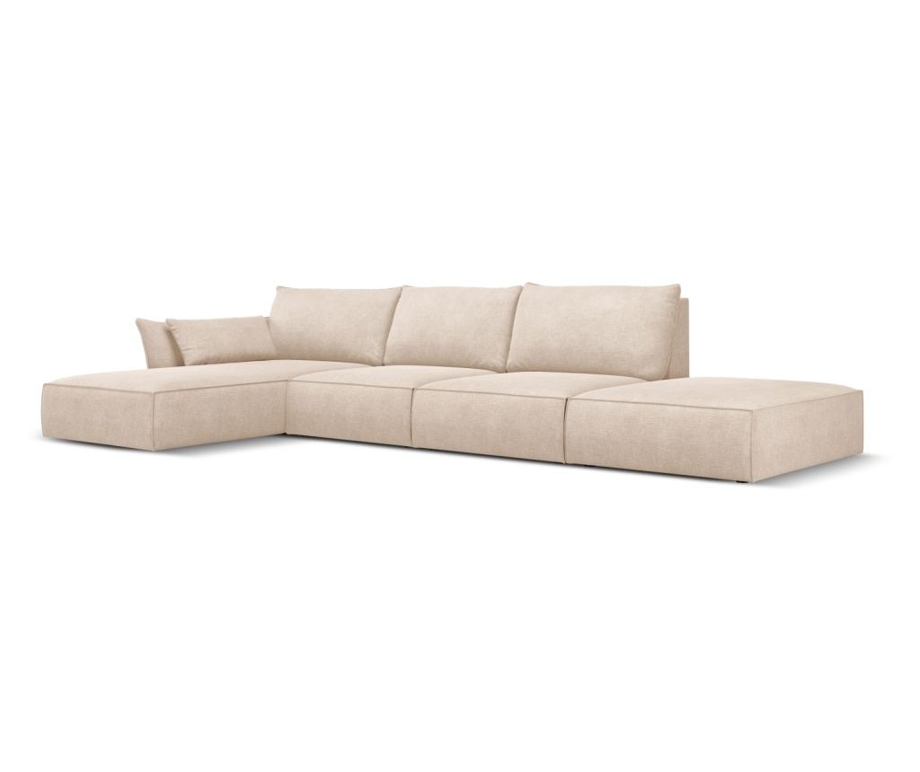 Sarokülőgarnitúra Mazzini 840211, Vanda, bézs, 85x171x364 cm - 4