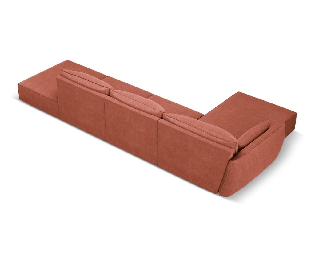 Sarokkanapé Mazzini 840211, Vanda, Terracotta, 85x171x364 cm - 4