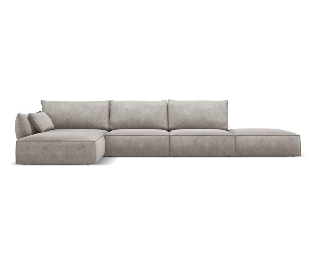Sarokülőgarnitúra Mazzini 840211, Vanda, Világosszürke, 85x171x364 cm - 2