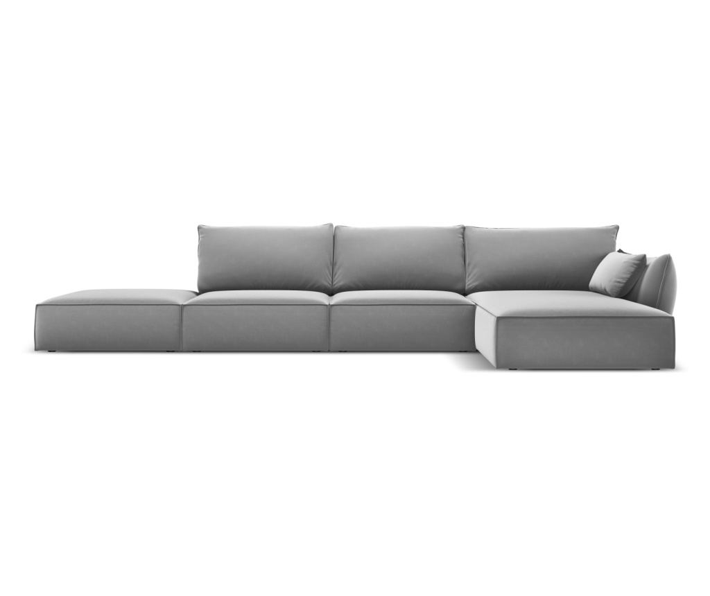 Sarokülőgarnitúra Mazzini 840211, Vanda, Szürke, 85x171x364 cm - 2