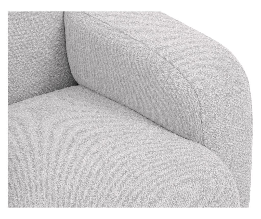 Sarokkanapé Micadoni Home 538755, Molino, Világosszürke, 75x252x252 cm - 6