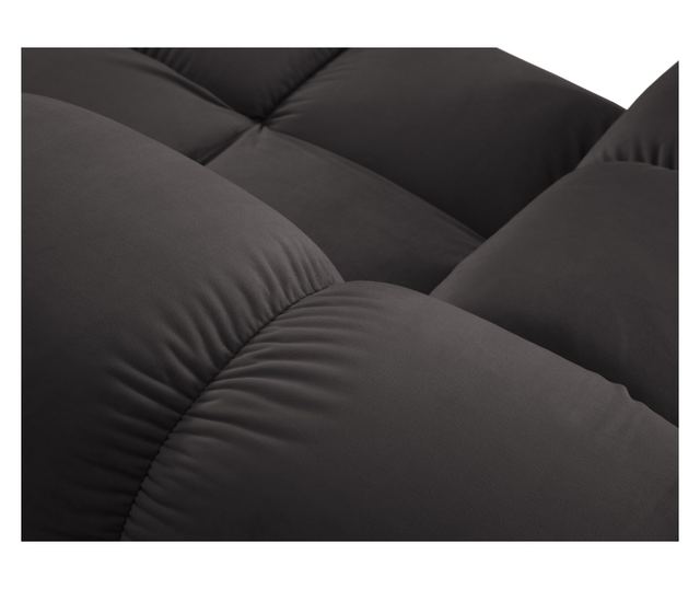 Модулен ъглов диван Milo Casa, Tropea, стоманен цвят