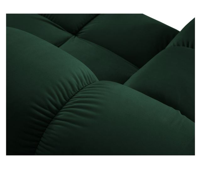 Модулен ъглов диван Milo Casa, Tropea, тъмнозелен