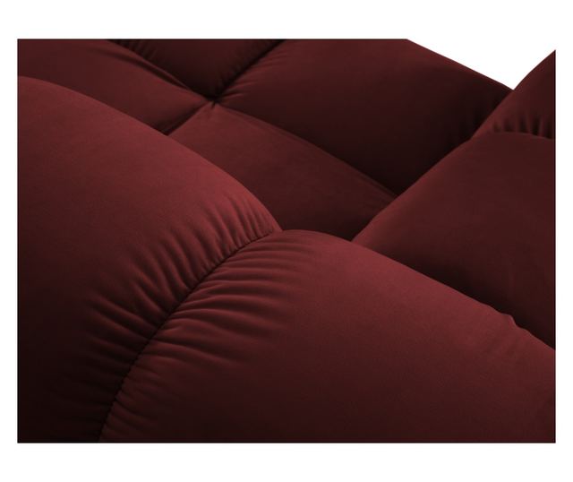 Модулен ъглов диван Milo Casa, Tropea, тъмночервен