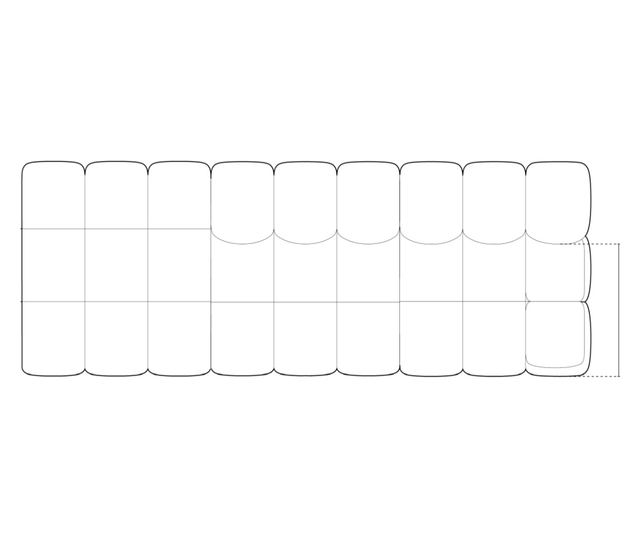 Micadoni Home Bellis Modular Corner Sofa, Light Beige