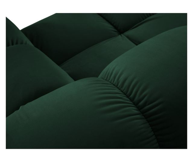 Модулен ъглов диван Milo Casa, Tropea, тъмнозелен