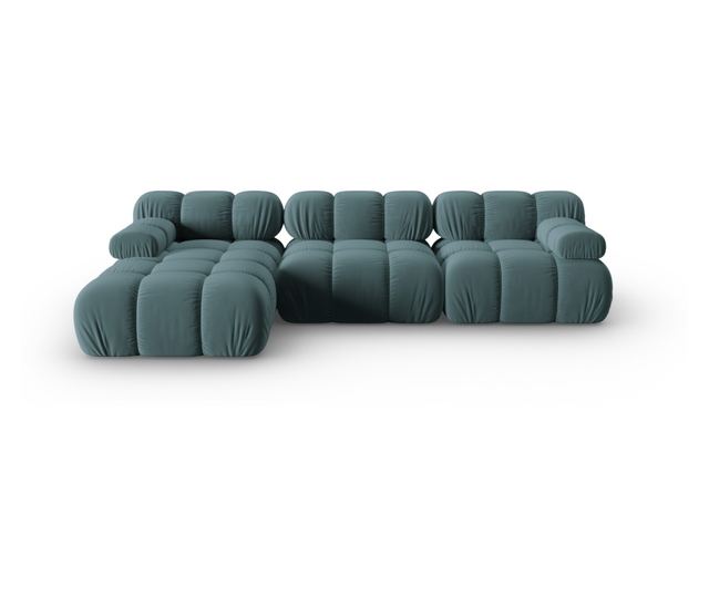 Модулен ъглов диван Milo Casa, Tropea, Тюркоаз