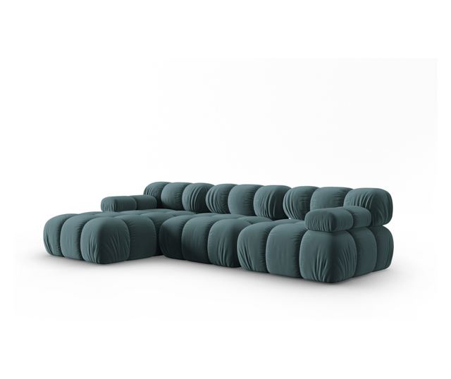 Модулен ъглов диван Milo Casa, Tropea, Тюркоаз