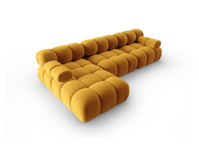 Модулен ъглов диван Milo Casa, Tropea, жълт