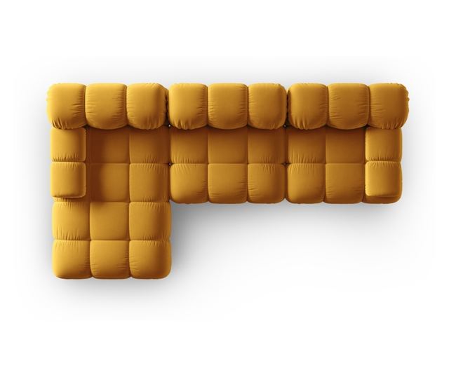 Модулен ъглов диван Milo Casa, Tropea, жълт