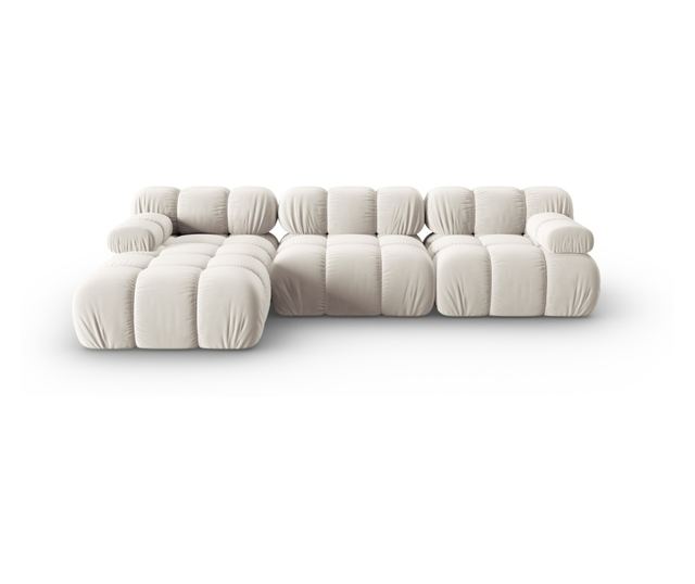 Модулен ъглов диван Milo Casa, Tropea, Светло бежов